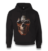 Skull - Fiery Look of Death Unisex Black Hoodie - Premium  from W.E.N.S. WIND - Just 11990! Shop now at W.E.N.S. WIND