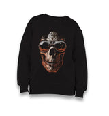 Skull - Fiery Look of Death Kid's Black Sweatshirt - Premium  from W.E.N.S. WIND - Just 7990! Shop now at W.E.N.S. WIND