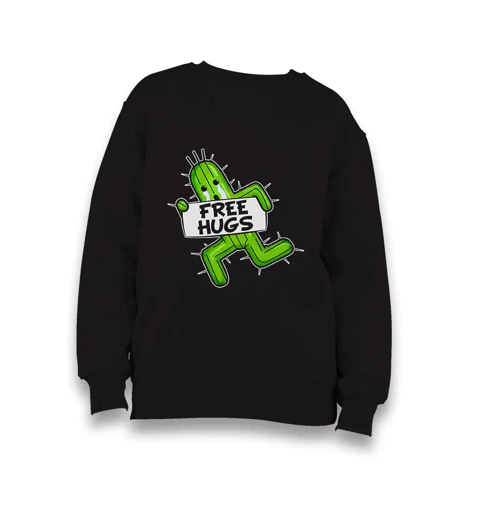 Free Hugs Kid's Black Sweatshirt - Premium  from W.E.N.S. WIND - Just 7990! Shop now at W.E.N.S. WIND