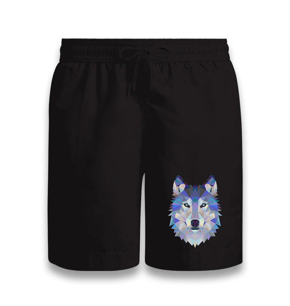 Wolf - Polygon Black Shorts - Premium  from W.E.N.S. WIND - Just 7990! Shop now at W.E.N.S. WIND