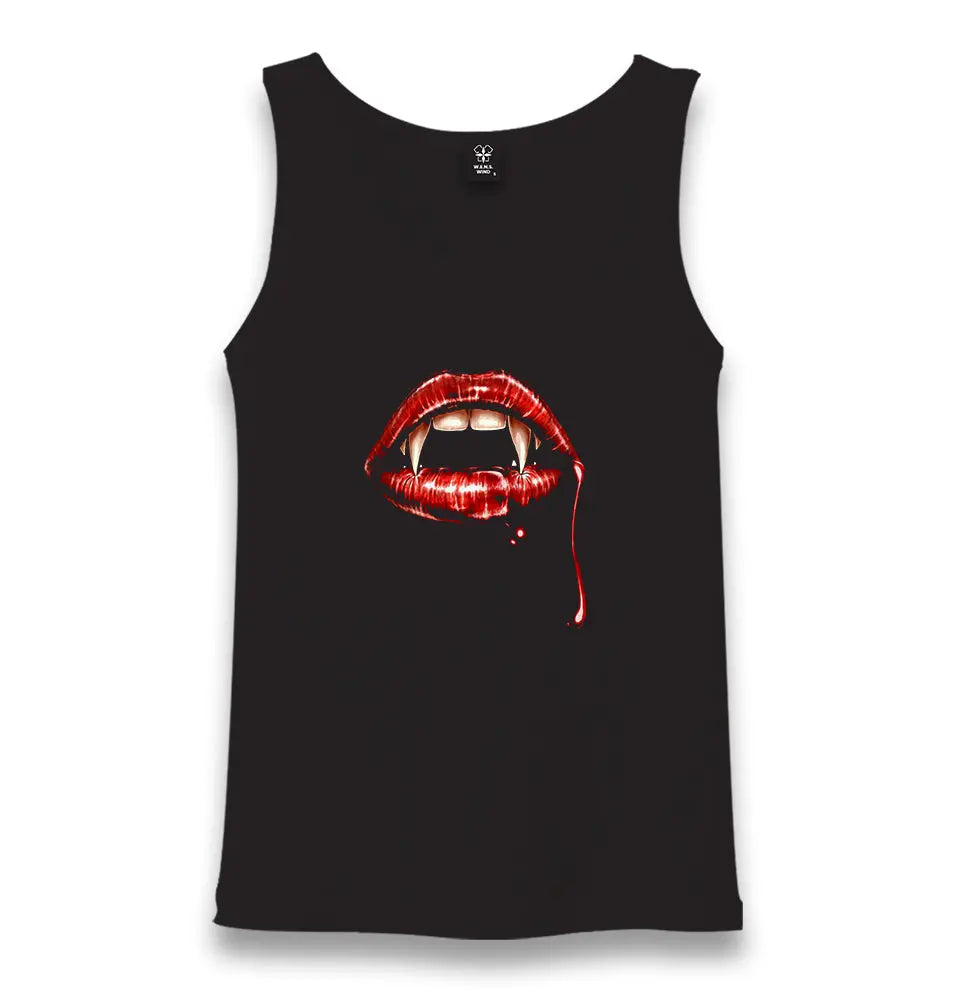 Vampire - Bloody Beauty Unisex Black Tank Top - Premium  from W.E.N.S. WIND - Just 6490! Shop now at W.E.N.S. WIND
