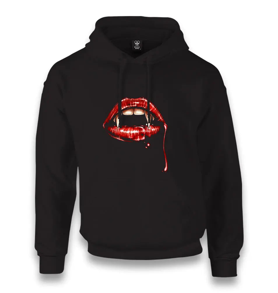 Vampire - Bloody Beauty Unisex Black Hoodie - Premium  from W.E.N.S. WIND - Just 11990! Shop now at W.E.N.S. WIND