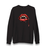 Vampire - Bloody Beauty Unisex Black Sweatshirt - Premium  from W.E.N.S. WIND - Just 10990! Shop now at W.E.N.S. WIND