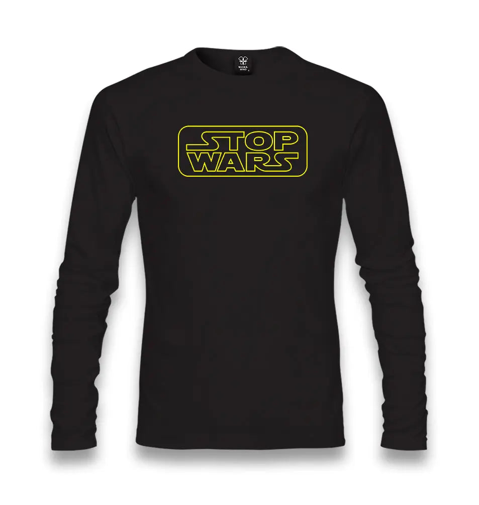 Stop Wars Unisex Black Longsleeve - Premium  from W.E.N.S. WIND - Just 7990! Shop now at W.E.N.S. WIND