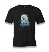 Panda - Boxing Men's Black Tshirt - Premium  from W.E.N.S. WIND - Just 6490! Shop now at W.E.N.S. WIND
