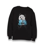 Panda - Boxing Kid's Black Sweatshirt - Premium  from W.E.N.S. WIND - Just 7990! Shop now at W.E.N.S. WIND