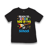 100 Days Of School - Ready To Rock Kid's Black T-shirt - Premium  from W.E.N.S. WIND - Just 5990! Shop now at W.E.N.S. WIND
