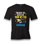 100 Days Of School - Ready To Rock Men's Black Tshirt - Premium  from W.E.N.S. WIND - Just 6490! Shop now at W.E.N.S. WIND