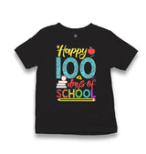 100 Days Of School - Happy Kid's Black T-shirt - Premium  from W.E.N.S. WIND - Just 5990! Shop now at W.E.N.S. WIND