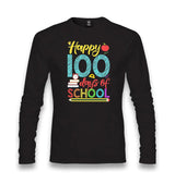 100 Days Of School - Happy Unisex Black Longsleeve - Premium  from W.E.N.S. WIND - Just 7990! Shop now at W.E.N.S. WIND