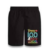 100 Days Of School - Happy Black Shorts - Premium  from W.E.N.S. WIND - Just 7990! Shop now at W.E.N.S. WIND