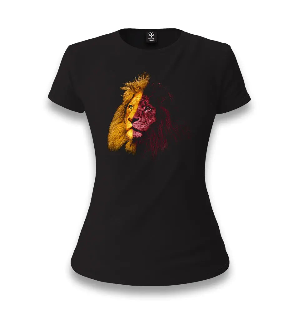 Lion III Women's Black T-shirt - Premium  from W.E.N.S. WIND - Just 6490! Shop now at W.E.N.S. WIND