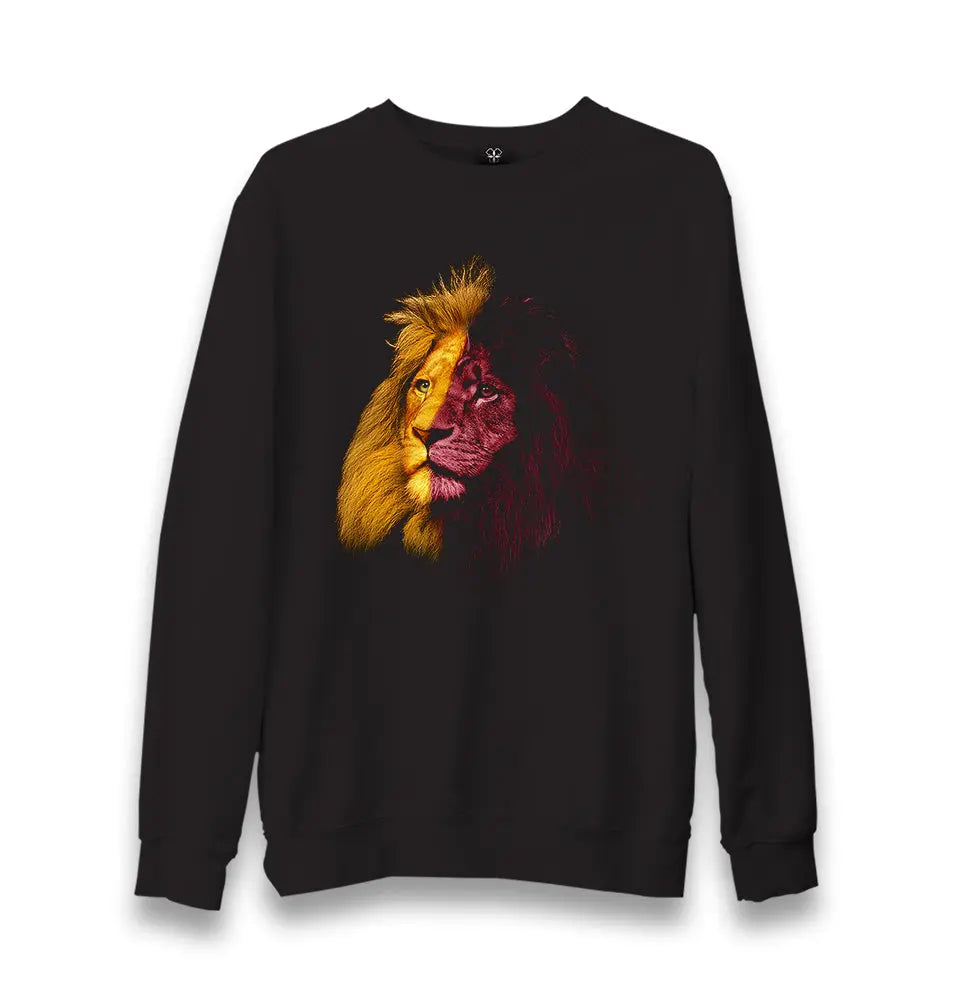 Lion III Unisex Black Sweatshirt - Premium  from W.E.N.S. WIND - Just 10990! Shop now at W.E.N.S. WIND