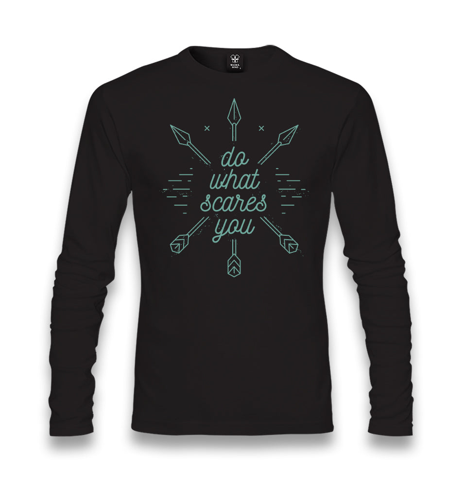 Do What Scares You Unisex Black Longsleeve - Premium  from W.E.N.S. WIND - Just 7990! Shop now at W.E.N.S. WIND