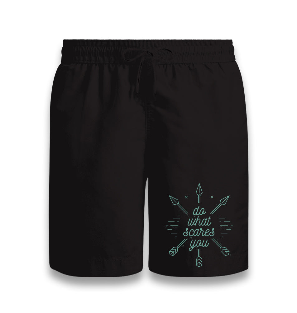 Do What Scares You Black Shorts - Premium  from W.E.N.S. WIND - Just 7990! Shop now at W.E.N.S. WIND