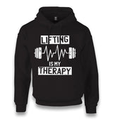 Lifting is My Theraphy Unisex Black Hoodie - Premium  from W.E.N.S. WIND - Just 11990! Shop now at W.E.N.S. WIND