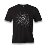 Spider on the Web Men's Black Tshirt - Premium  from W.E.N.S. WIND - Just 6490! Shop now at W.E.N.S. WIND