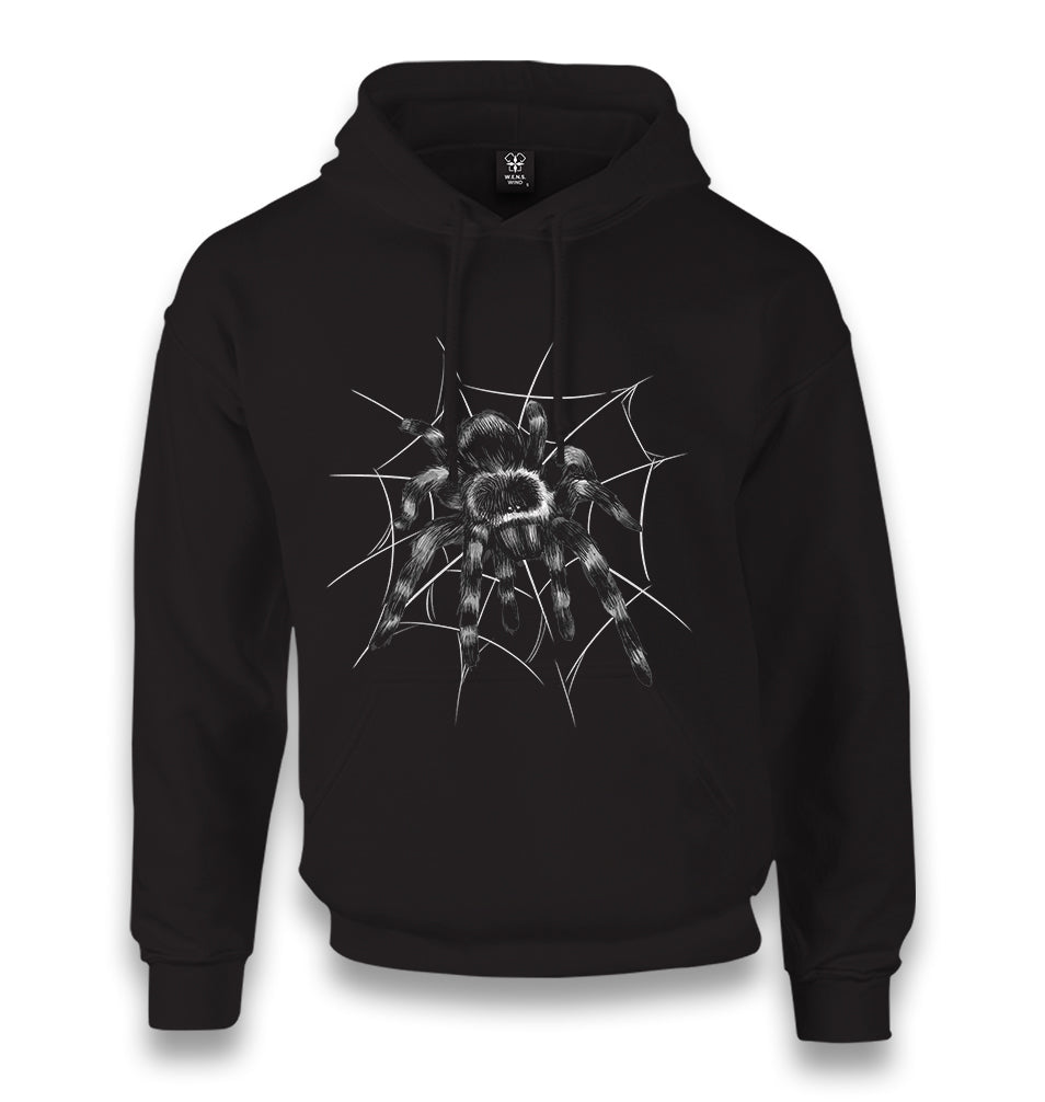 Spider on the Web Unisex Black Hoodie - Premium  from W.E.N.S. WIND - Just 11990! Shop now at W.E.N.S. WIND