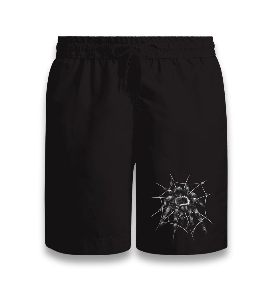 Spider on the Web Black Shorts - Premium  from W.E.N.S. WIND - Just 7990! Shop now at W.E.N.S. WIND
