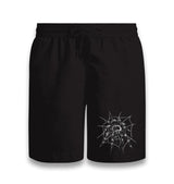 Spider on the Web Black Shorts - Premium  from W.E.N.S. WIND - Just 7990! Shop now at W.E.N.S. WIND
