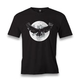 Raven Bird Wings and Moon Men's Black Tshirt - Premium  from W.E.N.S. WIND - Just 6490! Shop now at W.E.N.S. WIND