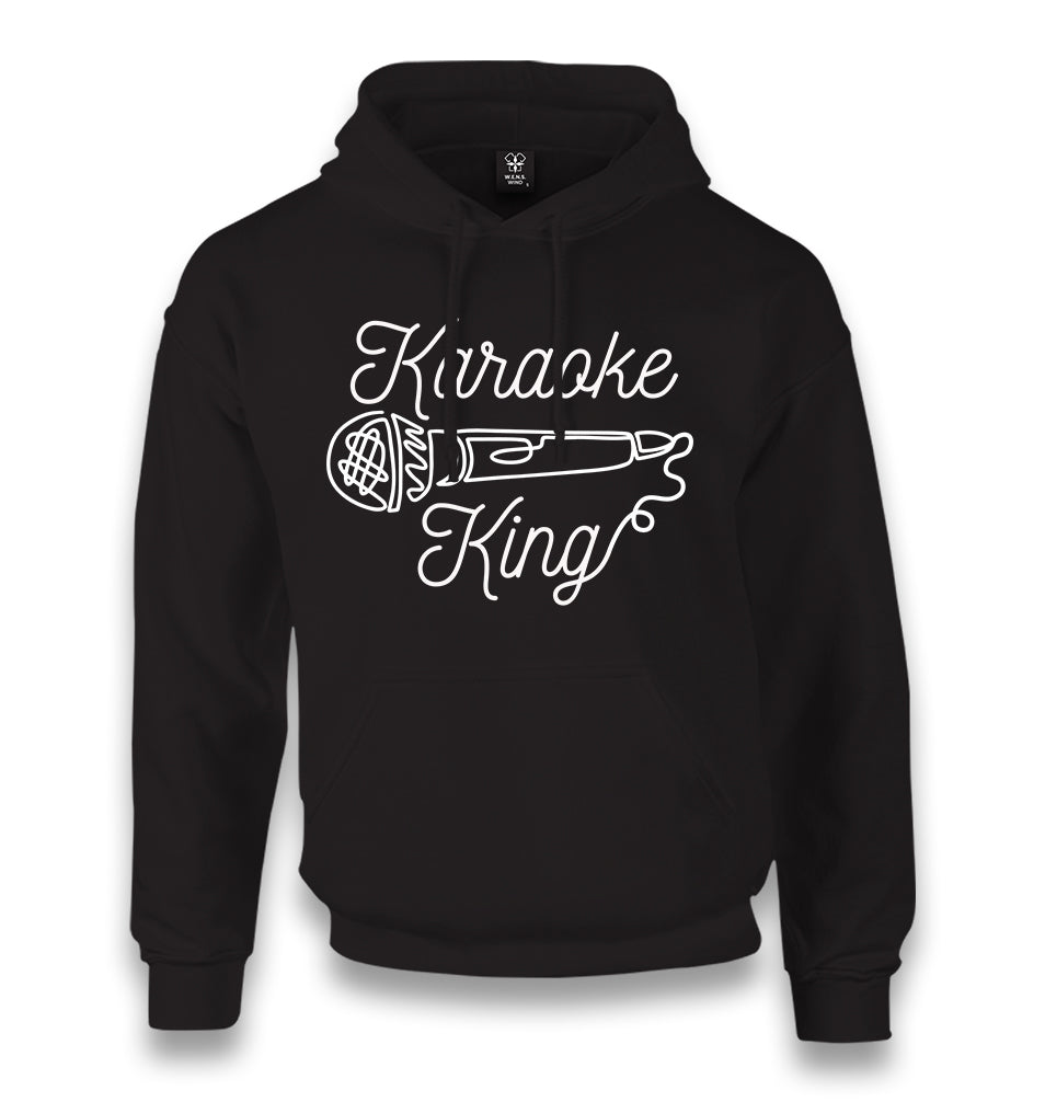 Microphone Karaoke King Unisex Black Hoodie - Premium  from W.E.N.S. WIND - Just 11990! Shop now at W.E.N.S. WIND