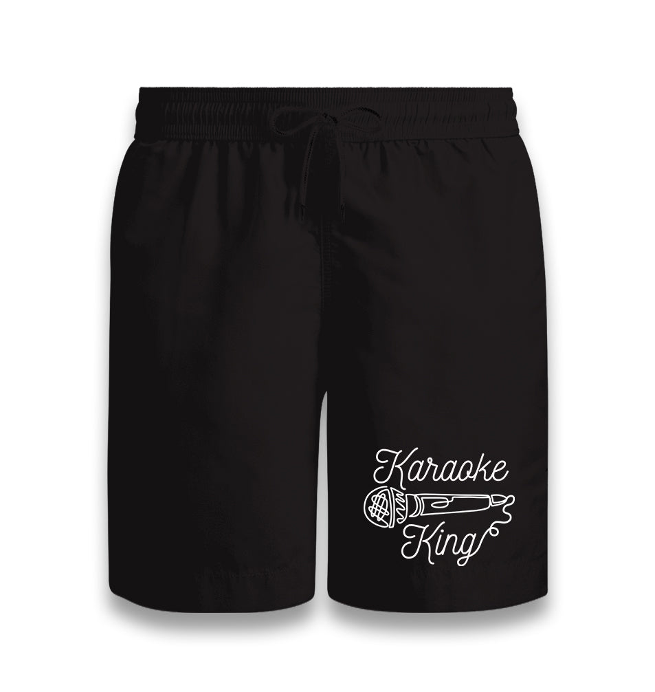 Microphone Karaoke King Black Shorts - Premium  from W.E.N.S. WIND - Just 7990! Shop now at W.E.N.S. WIND