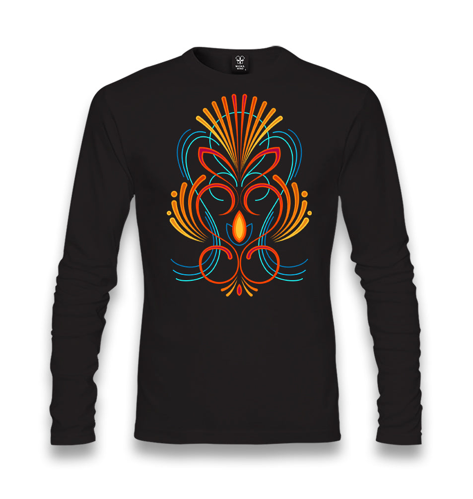 Abstract Colorful Tattoo Unisex Black Longsleeve - Premium  from W.E.N.S. WIND - Just 7990! Shop now at W.E.N.S. WIND