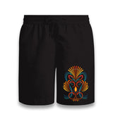 Abstract Colorful Tattoo Black Shorts - Premium  from W.E.N.S. WIND - Just 7990! Shop now at W.E.N.S. WIND