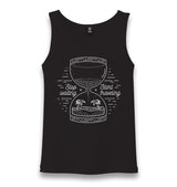 Stop Waiting Start Traveling Sandglass Unisex Black Tank Top - Premium  from W.E.N.S. WIND - Just 6490! Shop now at W.E.N.S. WIND