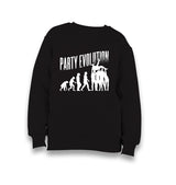 Party Evolution Kid's Black Sweatshirt - Premium  from W.E.N.S. WIND - Just 7990! Shop now at W.E.N.S. WIND