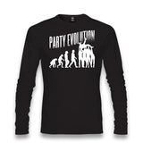 Party Evolution Unisex Black Longsleeve - Premium  from W.E.N.S. WIND - Just 7990! Shop now at W.E.N.S. WIND