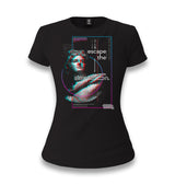 Escape The Simulation Women's Black T-shirt - Premium  from W.E.N.S. WIND - Just 6490! Shop now at W.E.N.S. WIND