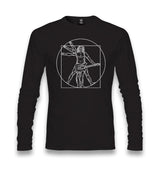 Da Vinci Playing Guitar Unisex Black Longsleeve - Premium  from W.E.N.S. WIND - Just 7990! Shop now at W.E.N.S. WIND