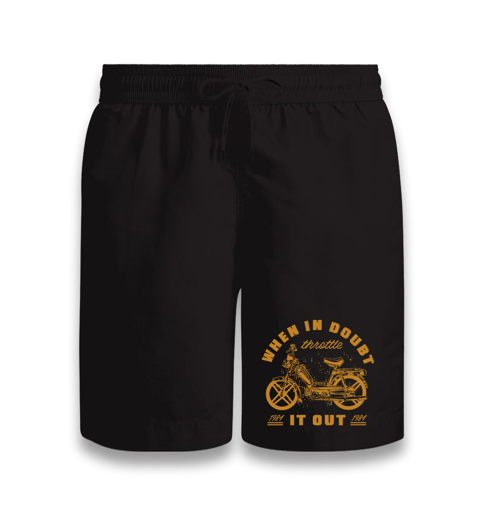 Motorcycle When in Doubt Black Shorts - Premium  from W.E.N.S. WIND - Just 7990! Shop now at W.E.N.S. WIND