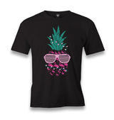 Flamingo Pineapple with Sunglasses Men's Black Tshirt - Premium  from W.E.N.S. WIND - Just 6490! Shop now at W.E.N.S. WIND