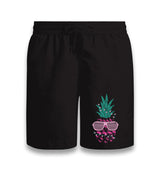 Flamingo Pineapple with Sunglasses Black Shorts - Premium  from W.E.N.S. WIND - Just 7990! Shop now at W.E.N.S. WIND