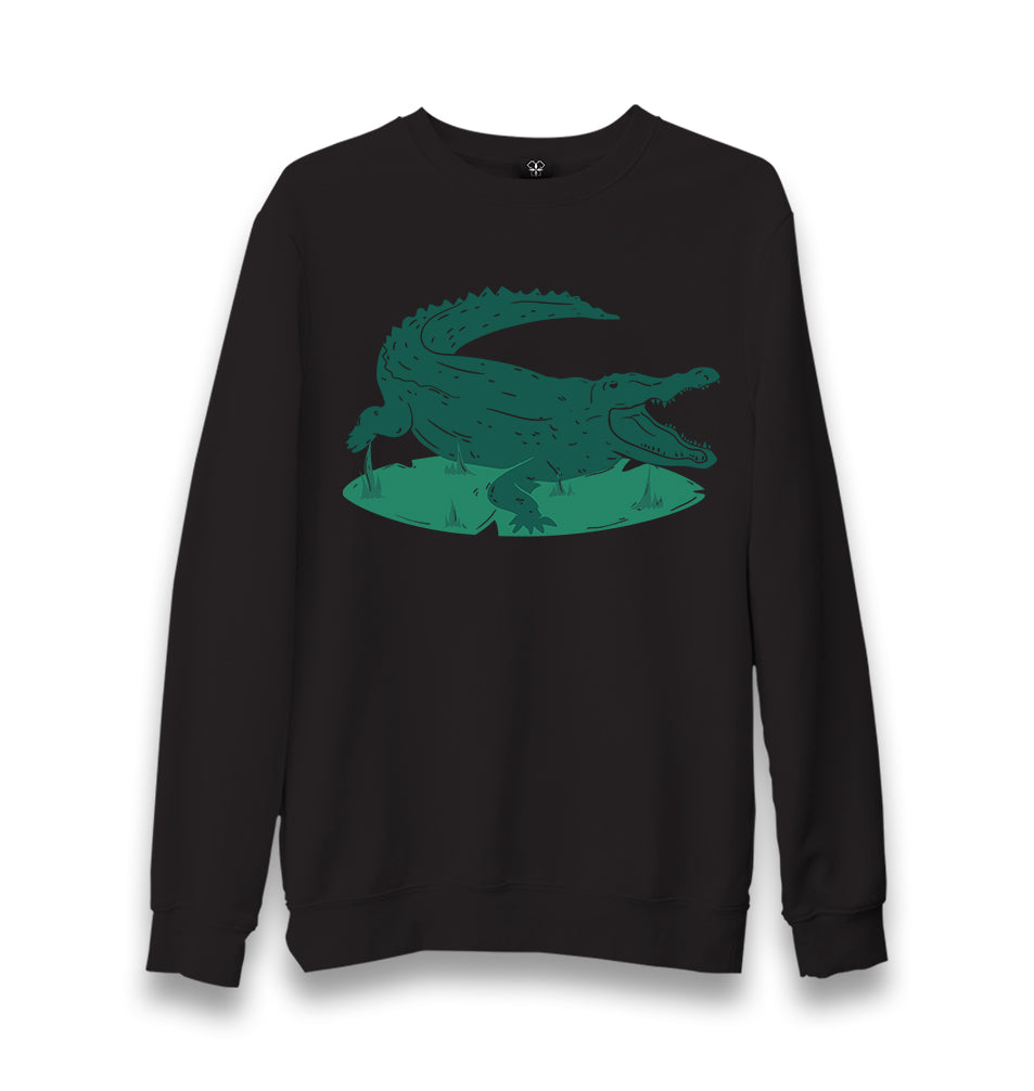 Alligator Teeth Unisex Black Sweatshirt - Premium  from W.E.N.S. WIND - Just 10990! Shop now at W.E.N.S. WIND