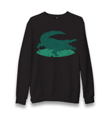 Alligator Teeth Unisex Black Sweatshirt - Premium  from W.E.N.S. WIND - Just 10990! Shop now at W.E.N.S. WIND