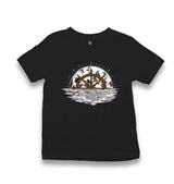 Ship Helm at the Moonlight Kid's Black T-shirt - Premium  from W.E.N.S. WIND - Just 5990! Shop now at W.E.N.S. WIND