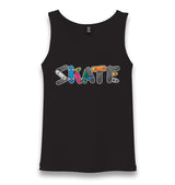 Skate Boards Logo Unisex Black Tank Top - Premium  from W.E.N.S. WIND - Just 6490! Shop now at W.E.N.S. WIND