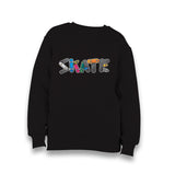 Skate Boards Logo Kid's Black Sweatshirt - Premium  from W.E.N.S. WIND - Just 7990! Shop now at W.E.N.S. WIND