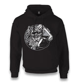 Viking Warrior with Eye Patch Unisex Black Hoodie - Premium  from W.E.N.S. WIND - Just 11990! Shop now at W.E.N.S. WIND