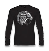 Viking Warrior with Eye Patch Unisex Black Longsleeve - Premium  from W.E.N.S. WIND - Just 7990! Shop now at W.E.N.S. WIND