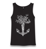 Tree Anchor Unisex Black Tank Top - Premium  from W.E.N.S. WIND - Just 6490! Shop now at W.E.N.S. WIND