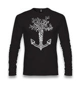 Tree Anchor Unisex Black Longsleeve - Premium  from W.E.N.S. WIND - Just 7990! Shop now at W.E.N.S. WIND