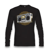 Retro 80's Radio Unisex Black Longsleeve - Premium  from W.E.N.S. WIND - Just 7990! Shop now at W.E.N.S. WIND