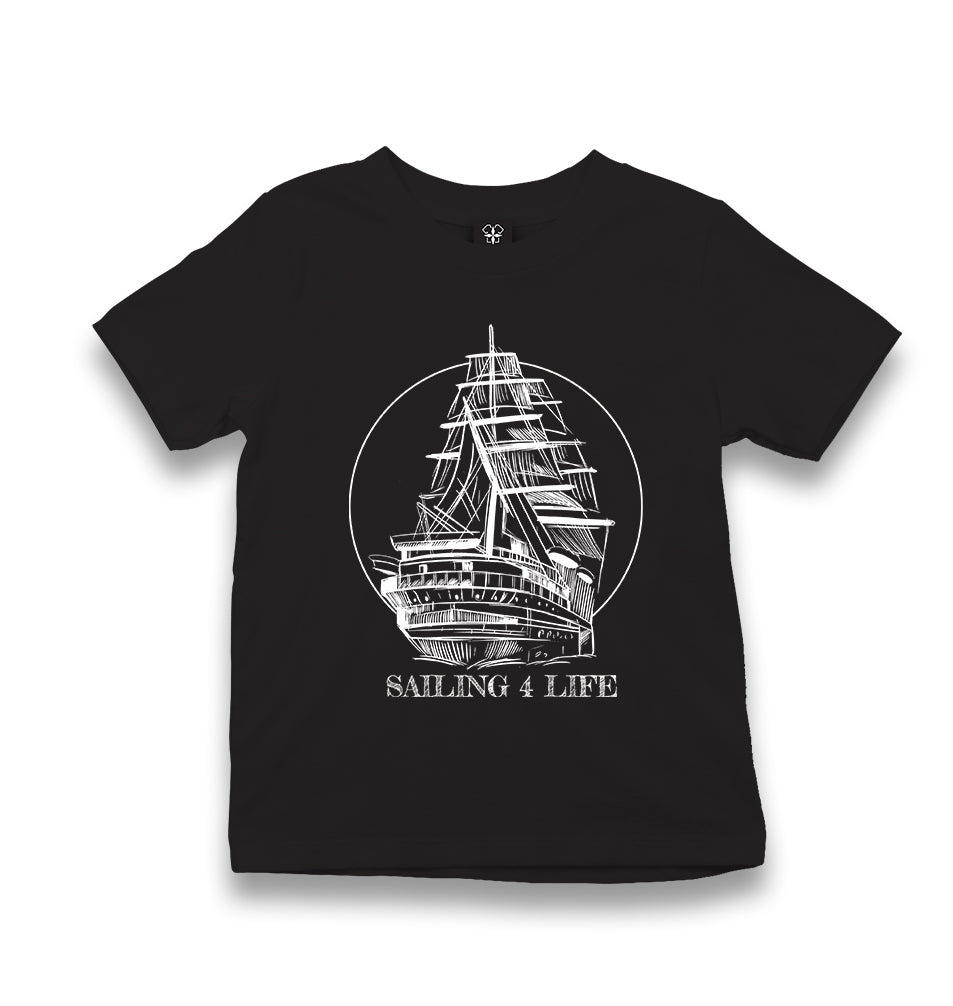 Sailing For Life Kid's Black T-shirt - Premium  from W.E.N.S. WIND - Just 5990! Shop now at W.E.N.S. WIND