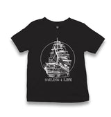 Sailing For Life Kid's Black T-shirt - Premium  from W.E.N.S. WIND - Just 5990! Shop now at W.E.N.S. WIND