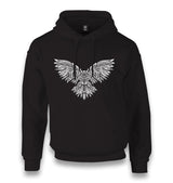 Angry Owl Tattoo Unisex Black Hoodie - Premium  from W.E.N.S. WIND - Just 11990! Shop now at W.E.N.S. WIND